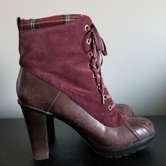 👢TOMMY HILFIGER LEATHER ANKLE BOOTS - Picture 3 of 11